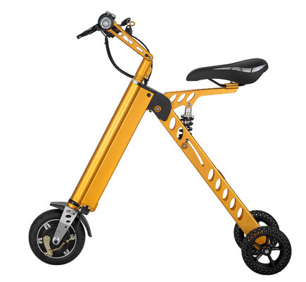 ποιότητας  Yellow Motorized Folding Bike / Smallest Lightest Folding Bike Battery Assisted εργοστάσιο